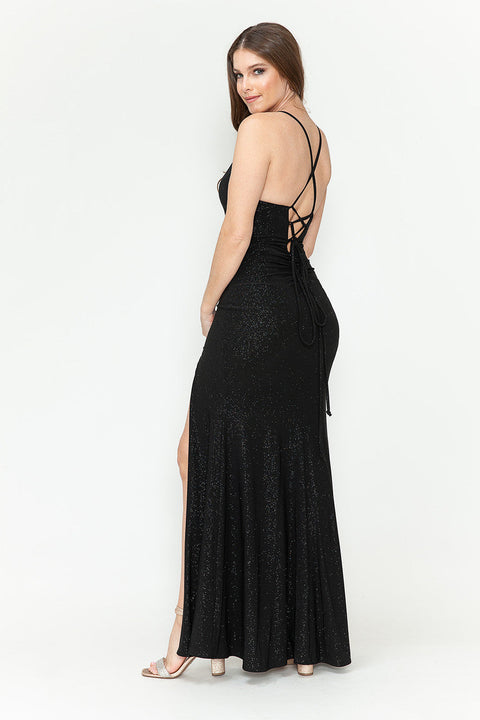 Long Formal Sit Prom Dress Lenovia 5309