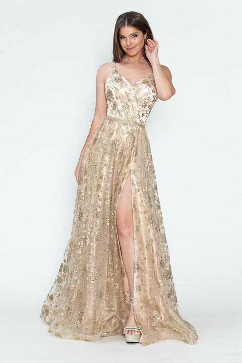 A Line Long Formal Evening Prom Dress Lenovia 8235