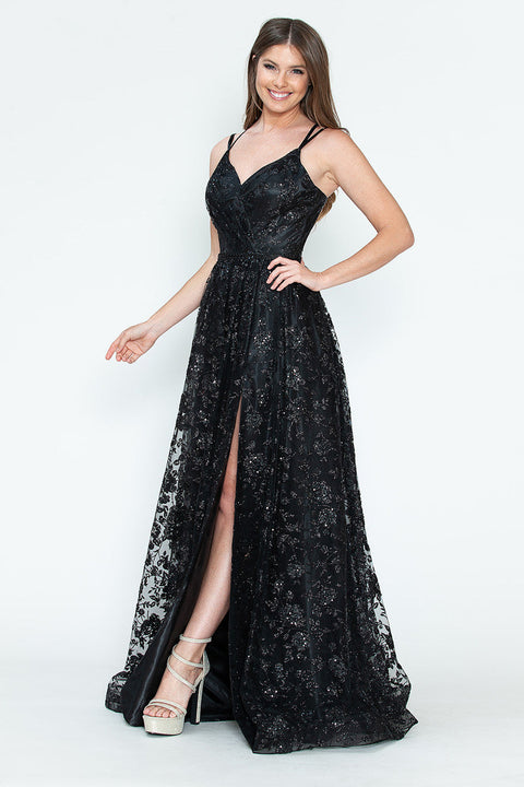 A Line Long Formal Evening Prom Dress Lenovia 8235