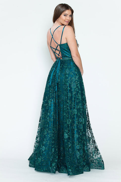 A Line Long Formal Evening Prom Dress Lenovia 8235