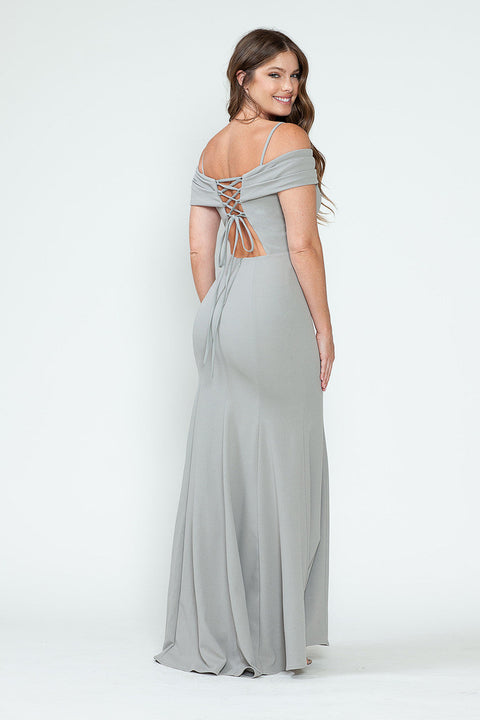 Long Fitted Formal Evening Dress Lenovia 5317