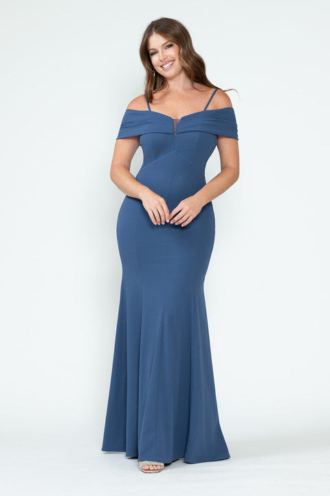 Long Fitted Formal Evening Dress Lenovia 5317
