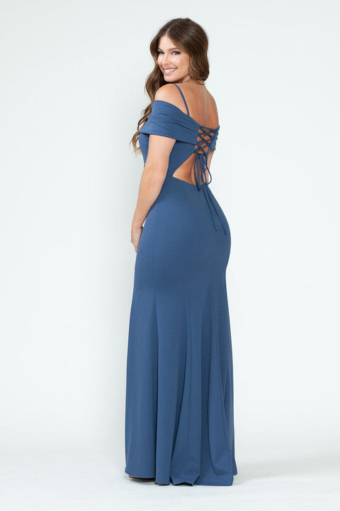 Long Fitted Formal Evening Dress Lenovia 5317