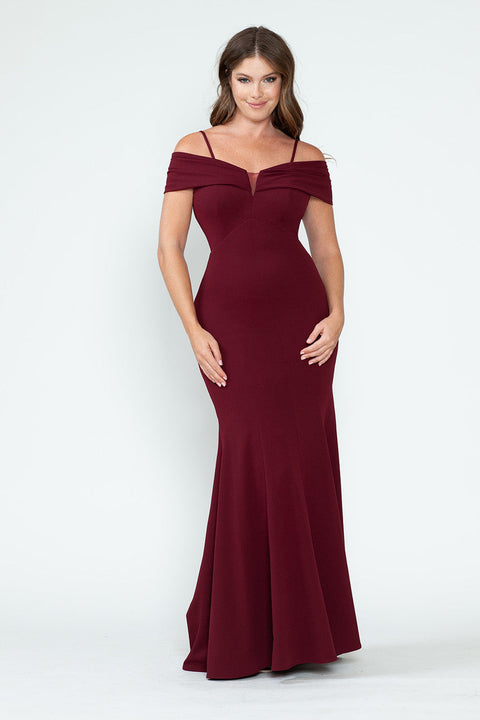 Long Fitted Formal Evening Dress Lenovia 5317