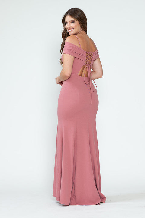 Long Fitted Formal Evening Dress Lenovia 5317