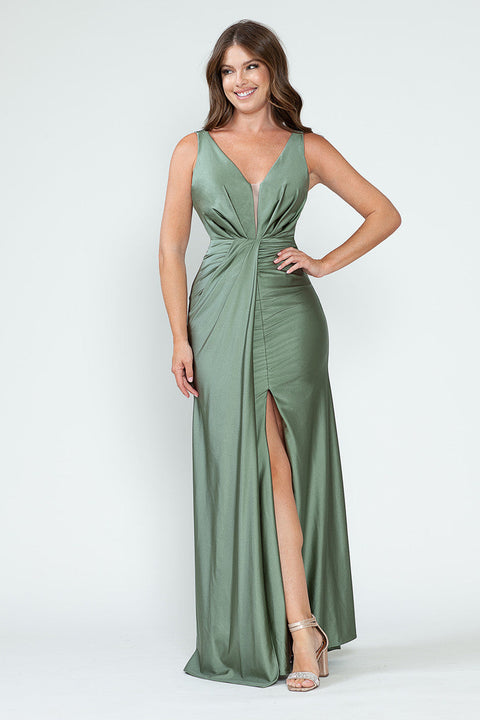 Long Formal Slit Evening Prom Dress Lenovia 5319