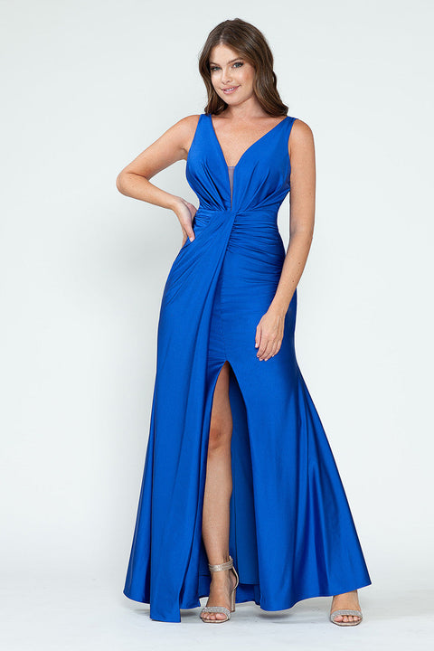 Long Formal Slit Evening Prom Dress Lenovia 5319