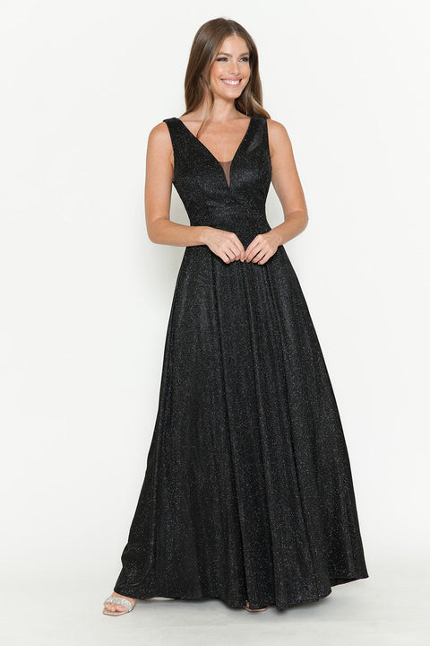 Long Formal Prom Dress Lenovia 5256 Black 2XL Sale
