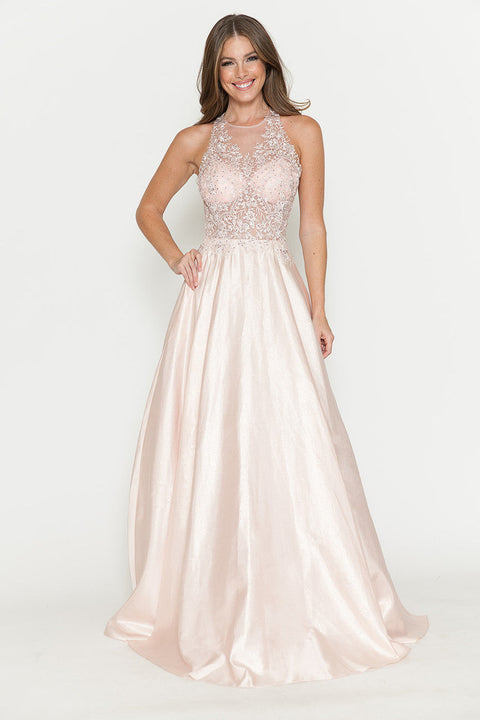 Long Prom Beaded Formal Evening Dress Lenovia 8181