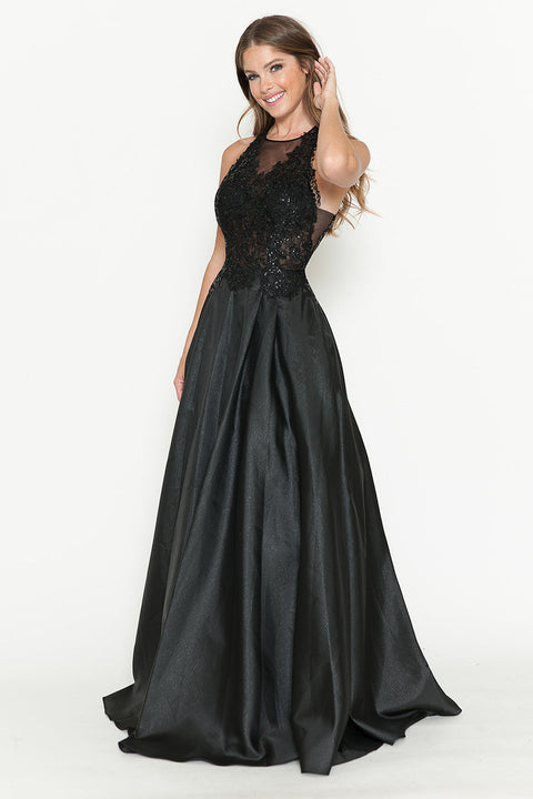 Long Prom Beaded Formal Evening Dress Lenovia 8181