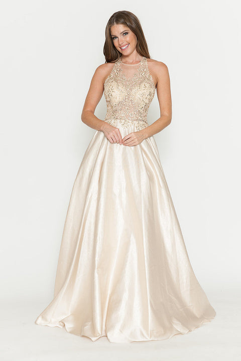 Long Prom Beaded Formal Evening Dress Lenovia 8181