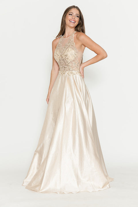 Long Prom Beaded Formal Evening Dress Lenovia 8181