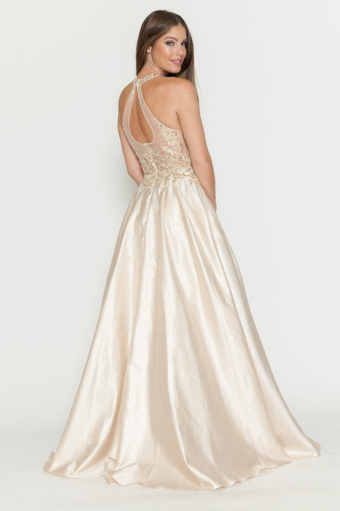 Long Prom Beaded Formal Evening Dress Lenovia 8181