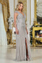 Fitted long Formal Plus Size Dress by: Adora Design  3313