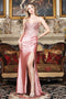 Adora Design 3309 Long Formal Fitted Corset Beaded Prom Dress