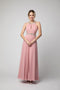 Keyhole Beaded A-line Chiffon Gown with Halter Neck by Juno 1054