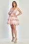 Adora Design 1063 Playful Tiered Short Cocktail Dress for Homecoming and Special Occasions