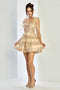 Adora Design 1063 Playful Tiered Short Cocktail Dress for Homecoming and Special Occasions