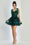 Adora Design 1063 Playful Tiered Short Cocktail Dress for Homecoming and Special Occasions