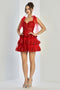 Adora Design 1063 Playful Tiered Short Cocktail Dress for Homecoming and Special Occasions