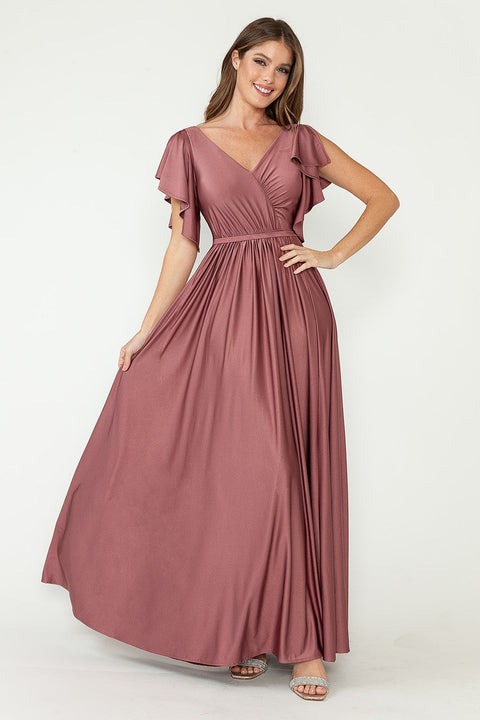 Long Formal Mother of the Bride Dress Lenovia 5277