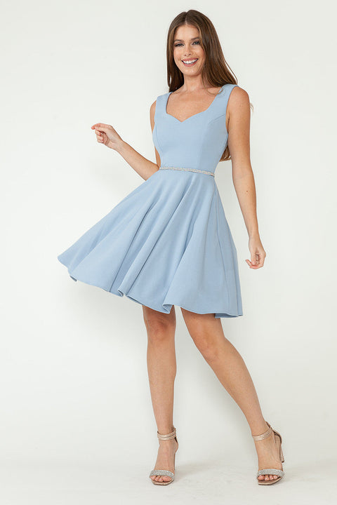A Line Short Mini Cocktail Dress Lenovia 5259