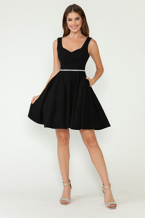 A Line Short Mini Cocktail Dress Lenovia 5259
