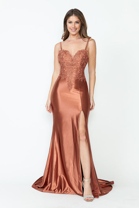 Long Formal Beaded Evening Jacket Dress Lenovia 8175