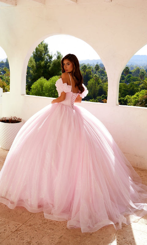 Juliet JT1487H Fairytale Quinceañera Ball Gown with Luxe Embroidery and Dramatic Silhouette