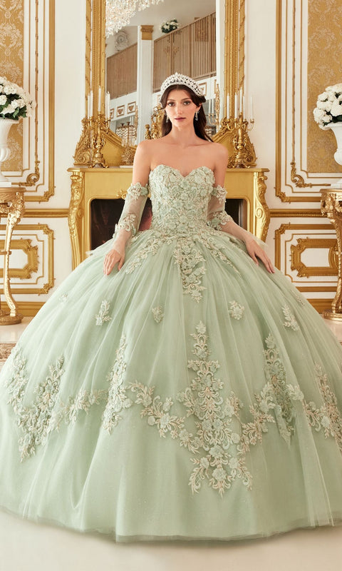 Ladivine 15714 Quinceañera Gown with Elegant Silhouette