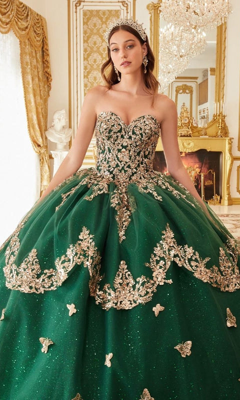 Ladivine 15721 Quinceañera Gown with Elegant Silhouette