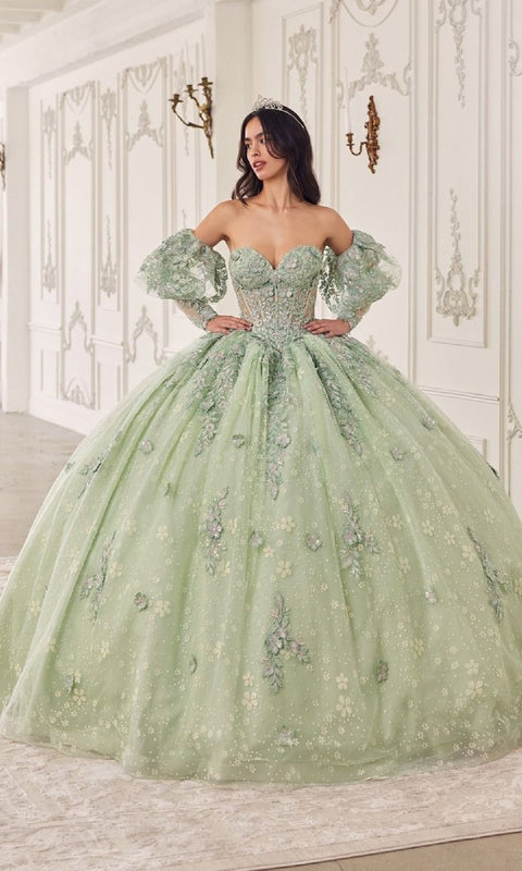 Ladivine 15722 Quinceañera Gown with Elegant Silhouette
