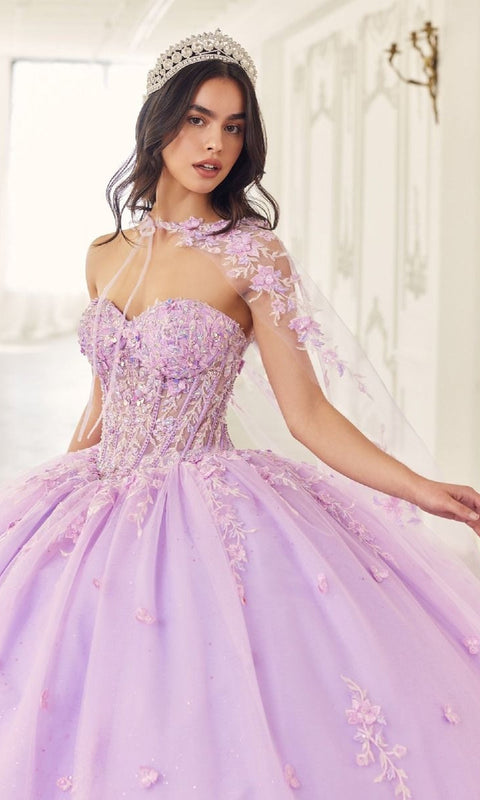 Ladivine 15723 Quinceañera Gown with Elegant Silhouette