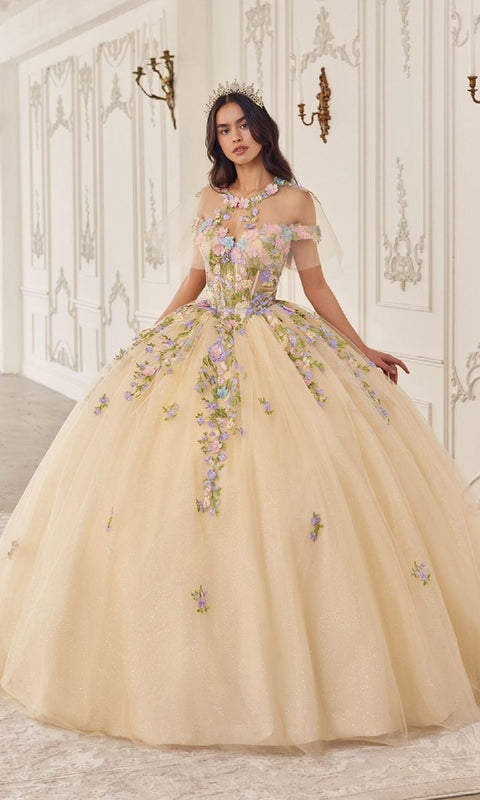 Ladivine 15724 Quinceañera Gown with Elegant Silhouette