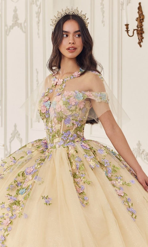 Ladivine 15724 Quinceañera Gown with Elegant Silhouette