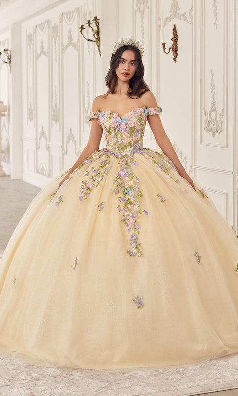 Ladivine 15724 Quinceañera Gown with Elegant Silhouette