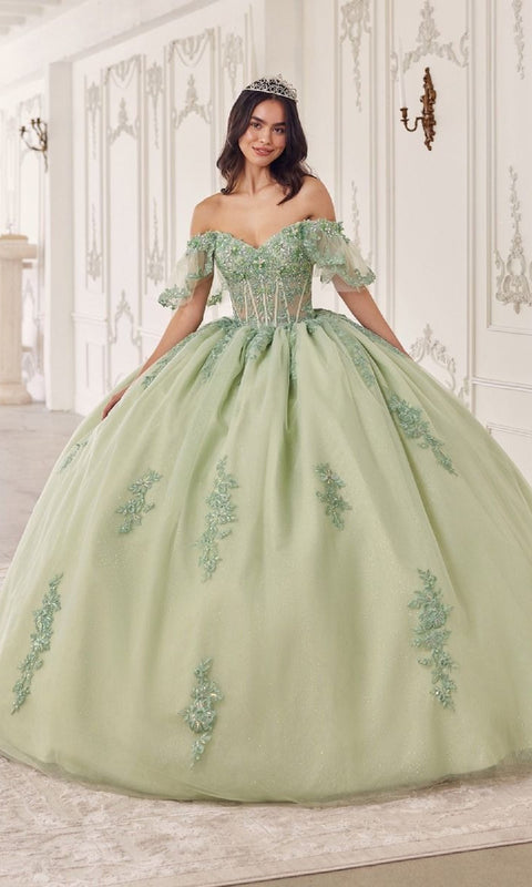 Ladivine 15725 Quinceañera Gown with Elegant Silhouette