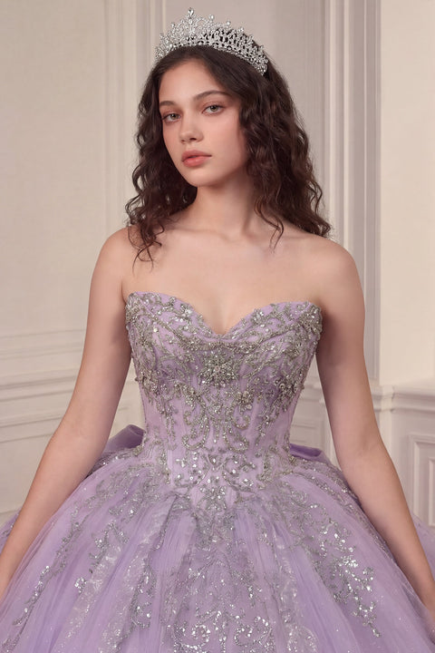 Ladivine 15730 applique sweetheart ball gown — product view
