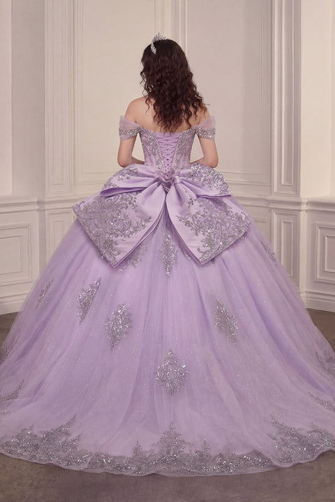 Ladivine 15730 applique sweetheart ball gown — product view