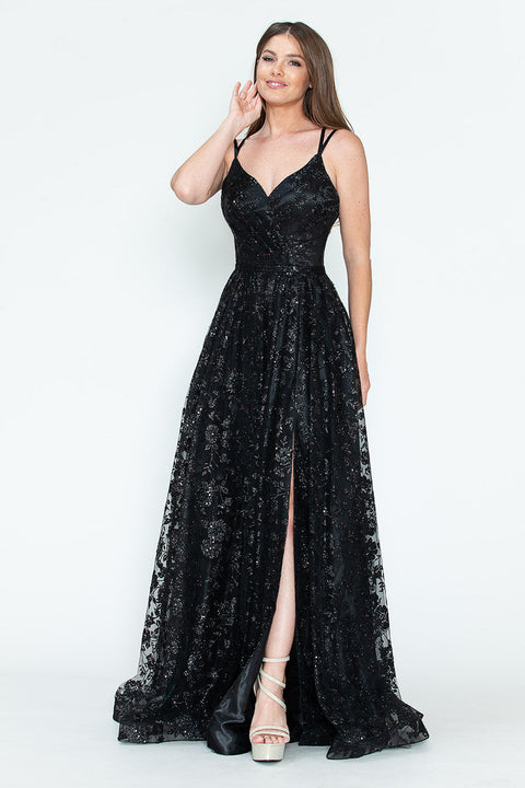A Line Long Formal Evening Prom Dress Lenovia 8235