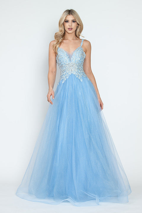 Long Formal A Line Prom Dress Lenovia 8319