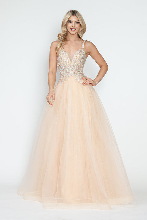 Long Formal A Line Prom Dress Lenovia 8319