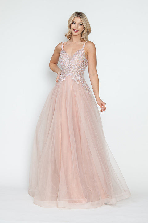 Long Formal A Line Prom Dress Lenovia 8319