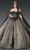 Dancing Queen 1912 Elegant Quinceañera Ball Gown with Intricate Detailing and Voluminous Skirt