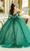 Dancing Queen 1912 Elegant Quinceañera Ball Gown with Intricate Detailing and Voluminous Skirt