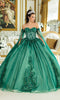 Dancing Queen 1912 Elegant Quinceañera Ball Gown with Intricate Detailing and Voluminous Skirt
