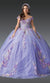 Dancing Queen 1918 Elegant Quinceañera Ball Gown with Intricate Embroidery and Voluminous Skirt