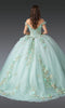 Dancing Queen 1918 Elegant Quinceañera Ball Gown with Intricate Embroidery and Voluminous Skirt