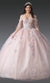 Dancing Queen 1919 Enchanted Quinceañera Ball Gown with Glitter Tulle and Elegant Embellishments