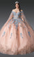 Dancing Queen 1921 Radiant Quinceañera Ball Gown with Glittering Tulle and Regal Silhouette